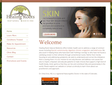 Tablet Screenshot of healingrootsclinic.com